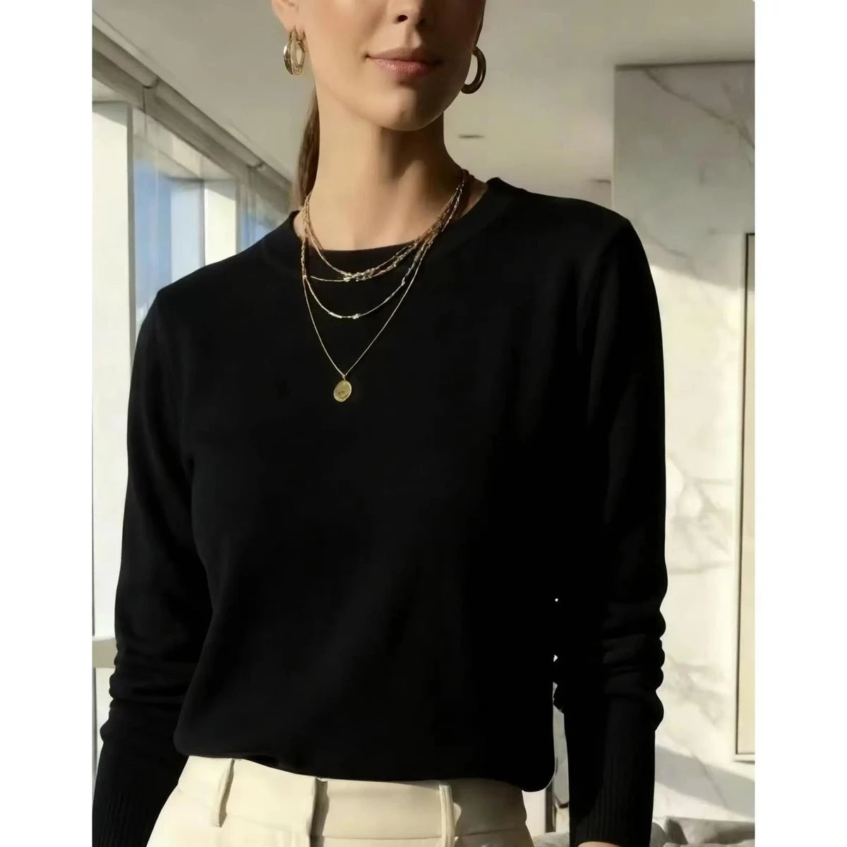 (KIT COM 3) Suéter Tricot Modal Feminino | PROMOÇÃO OUTONO